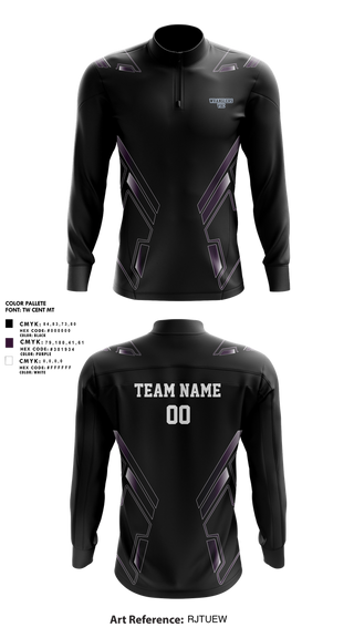 Quarter Zip Jacket, Wrangler VBC, Women's Volleyball, Teamtime, Team time, sublimation, custom sports apparel, team uniforms, spirit wear, spiritwear, sports uniforms, custom shirts, team store, custom team store, fundraiser sports, apparel fundraiser
