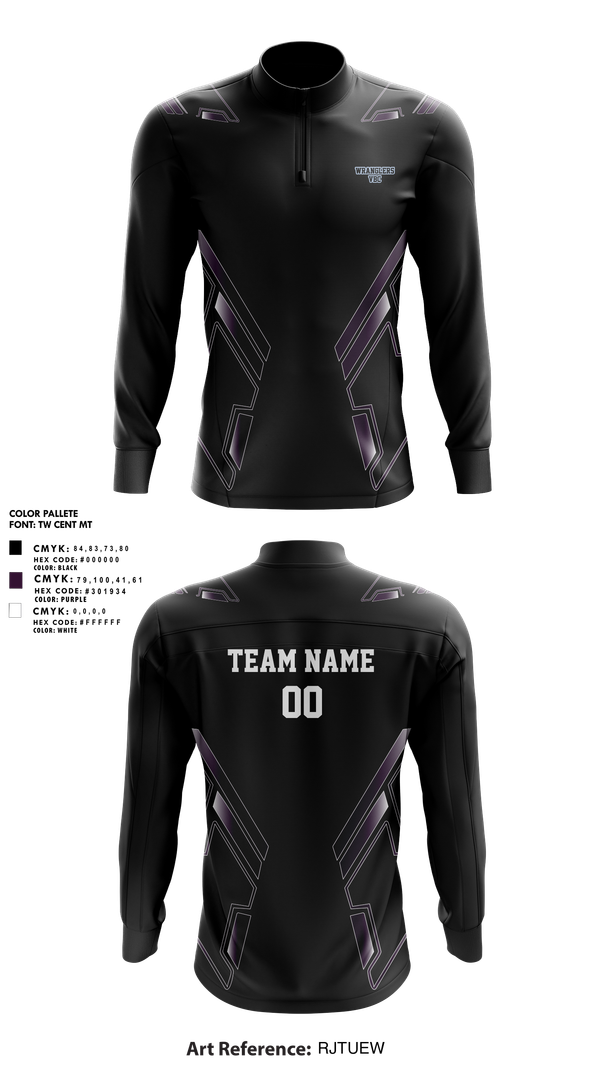 Quarter Zip Jacket, Wrangler VBC, Women's Volleyball, Teamtime, Team time, sublimation, custom sports apparel, team uniforms, spirit wear, spiritwear, sports uniforms, custom shirts, team store, custom team store, fundraiser sports, apparel fundraiser