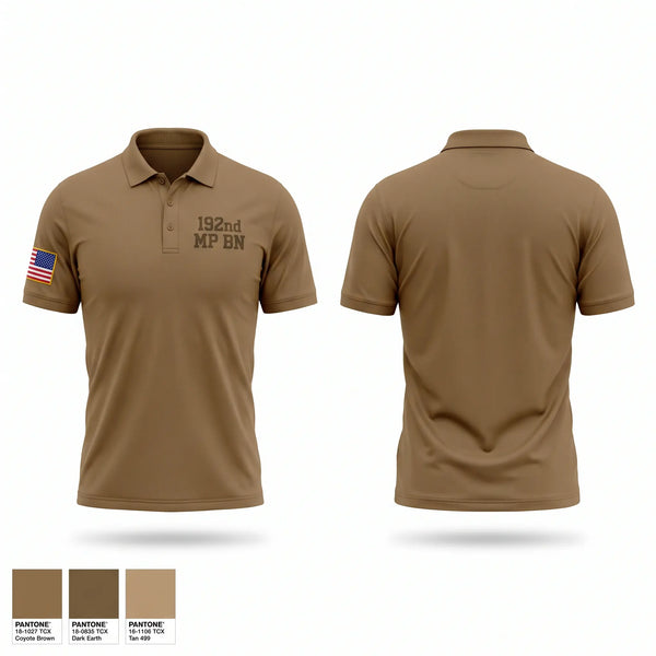 Short Sleeve Performance Polo, 192nd MP BN, Army, Teamtime, Team time, sublimation, custom sports apparel, team uniforms, spirit wear, spiritwear, sports uniforms, custom shirts, team store, custom team store, fundraiser sports, apparel fundraiser