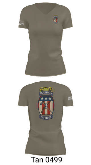 Womens Short Sleeve Vneck Shirt, 2-47 infantry 3rd BRG 10th MTN, Army, Teamtime, Team time, sublimation, custom sports apparel, team uniforms, spirit wear, spiritwear, sports uniforms, custom shirts, team store, custom team store, fundraiser sports, apparel fundraiser