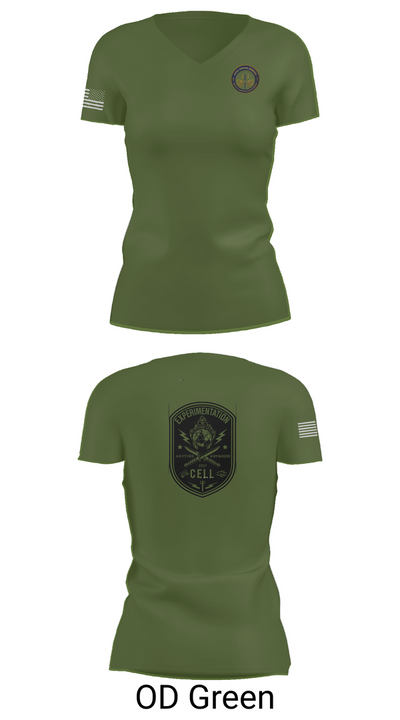 TCC-1 experimentation 62781886 Women's Short Sleeve V-neck Shirt - 46