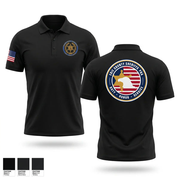 Short Sleeve Performance Polo, Erie County Sheriff's Office PBA, Police, Teamtime, Team time, sublimation, custom sports apparel, team uniforms, spirit wear, spiritwear, sports uniforms, custom shirts, team store, custom team store, fundraiser sports, apparel fundraiser