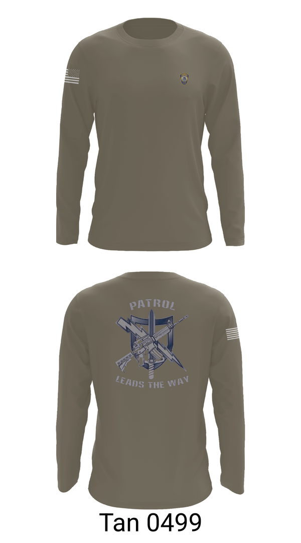 Long Sleeve Performance Shirt, Alexander City Police Department, Police, Teamtime, Team time, sublimation, custom sports apparel, team uniforms, spirit wear, spiritwear, sports uniforms, custom shirts, team store, custom team store, fundraiser sports, apparel fundraiser