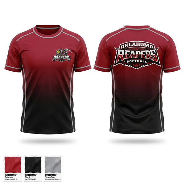 Soft Poly Tee Cotton Like Feel, Oklahoma Reapers, Softball, Teamtime, Team time, sublimation, custom sports apparel, team uniforms, spirit wear, spiritwear, sports uniforms, custom shirts, team store, custom team store, fundraiser sports, apparel fundraiser
