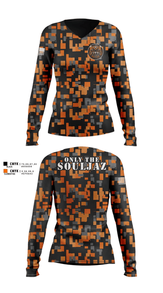 Womens Long Sleeve Vneck Shirt, OTS, , Teamtime, Team time, sublimation, custom sports apparel, team uniforms, spirit wear, spiritwear, sports uniforms, custom shirts, team store, custom team store, fundraiser sports, apparel fundraiser