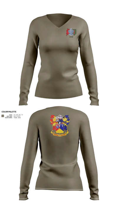 3-66 AR 33931527 Women's Long Sleeve V-neck Shirt - 21