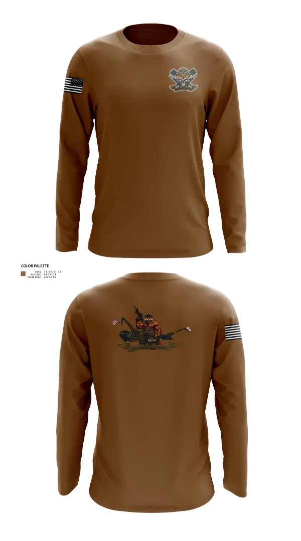 Long Sleeve Performance Shirt, 3-6 Fox Co., Army, Teamtime, Team time, sublimation, custom sports apparel, team uniforms, spirit wear, spiritwear, sports uniforms, custom shirts, team store, custom team store, fundraiser sports, apparel fundraiser