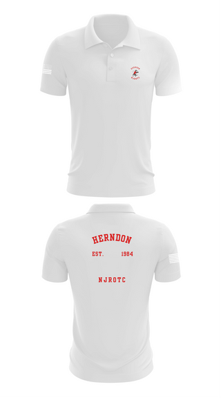 Short Sleeve Performance Polo, Herndon HS NJROTCHerndon High School NJROTC, Spirit Store, Teamtime, Team time, sublimation, custom sports apparel, team uniforms, spirit wear, spiritwear, sports uniforms, custom shirts, team store, custom team store, fundraiser sports, apparel fundraiser