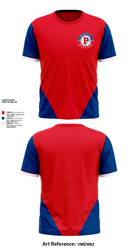 Short Sleeve Performance Shirt, Polkville Rangers, Baseball, Teamtime, Team time, sublimation, custom sports apparel, team uniforms, spirit wear, spiritwear, sports uniforms, custom shirts, team store, custom team store, fundraiser sports, apparel fundraiser