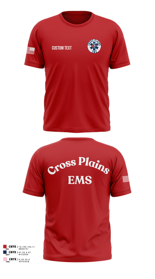 Short Sleeve Performance Shirt, Cross Plains Area EMS, EMS/EMT, Teamtime, Team time, sublimation, custom sports apparel, team uniforms, spirit wear, spiritwear, sports uniforms, custom shirts, team store, custom team store, fundraiser sports, apparel fundraiser