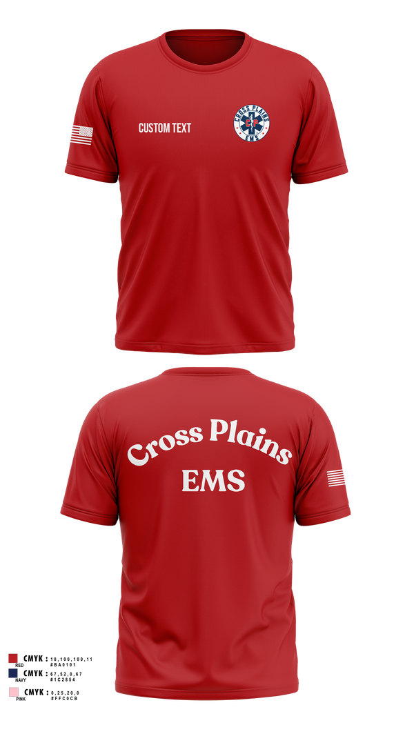 Short Sleeve Performance Shirt, Cross Plains Area EMS, EMS/EMT, Teamtime, Team time, sublimation, custom sports apparel, team uniforms, spirit wear, spiritwear, sports uniforms, custom shirts, team store, custom team store, fundraiser sports, apparel fundraiser