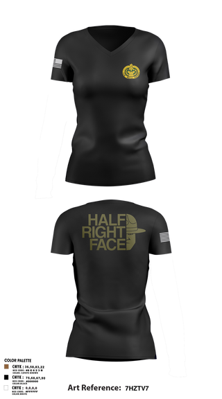 Womens Short Sleeve Vneck Shirt, C Co 2/397th, Army, Teamtime, Team time, sublimation, custom sports apparel, team uniforms, spirit wear, spiritwear, sports uniforms, custom shirts, team store, custom team store, fundraiser sports, apparel fundraiser