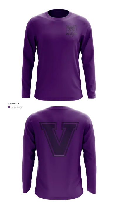 Eastern Iowa Valkyries 58143159 Long Sleeve Performance Shirt 22