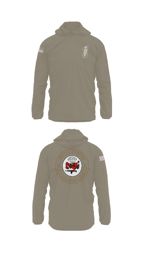 Windbreaker, BATTLE COMPANY 1-508PIR, Army, Teamtime, Team time, sublimation, custom sports apparel, team uniforms, spirit wear, spiritwear, sports uniforms, custom shirts, team store, custom team store, fundraiser sports, apparel fundraiser