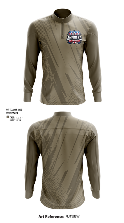Fallen Heroes 43632979 Quarter Zip Jacket - 1