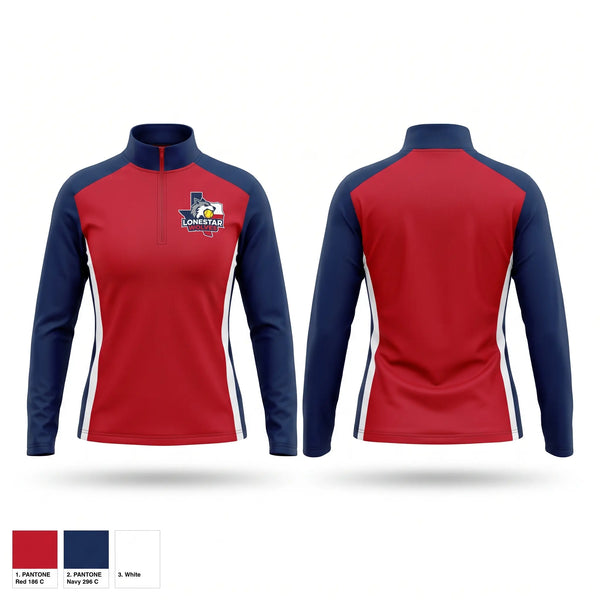 Quarter Zip Jacket, Lonestar Wolves, Softball, Teamtime, Team time, sublimation, custom sports apparel, team uniforms, spirit wear, spiritwear, sports uniforms, custom shirts, team store, custom team store, fundraiser sports, apparel fundraiser
