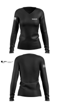 TUXEDO PD 96316402 Women's Long Sleeve V-neck Shirt - 100