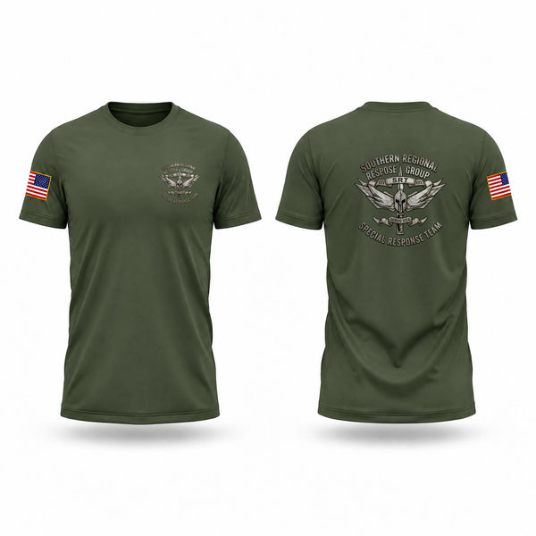 Old School Cotton Feel Shirt, Southern Regional Response Group SRT, Police, Teamtime, Team time, sublimation, custom sports apparel, team uniforms, spirit wear, spiritwear, sports uniforms, custom shirts, team store, custom team store, fundraiser sports, apparel fundraiser