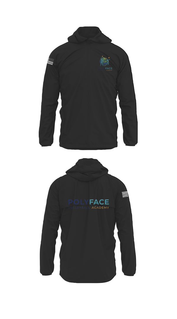 Windbreaker, PolyFace Volleyball Academy, Women's Volleyball, Teamtime, Team time, sublimation, custom sports apparel, team uniforms, spirit wear, spiritwear, sports uniforms, custom shirts, team store, custom team store, fundraiser sports, apparel fundraiser
