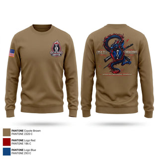 Crew Neck Sweatshirt, Delta Company 100BN 442IN REGT, Army, Teamtime, Team time, sublimation, custom sports apparel, team uniforms, spirit wear, spiritwear, sports uniforms, custom shirts, team store, custom team store, fundraiser sports, apparel fundraiser