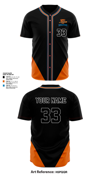 Full Button Baseball Jersey, Scrappers, Baseball, Teamtime, Team time, sublimation, custom sports apparel, team uniforms, spirit wear, spiritwear, sports uniforms, custom shirts, team store, custom team store, fundraiser sports, apparel fundraiser