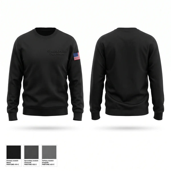 Crew Neck Sweatshirt, Glasgow Police Department, Police, Teamtime, Team time, sublimation, custom sports apparel, team uniforms, spirit wear, spiritwear, sports uniforms, custom shirts, team store, custom team store, fundraiser sports, apparel fundraiser