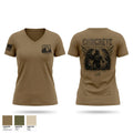 429 Concrete Detachment Women's Short Sleeve V-neck Shirt - 1