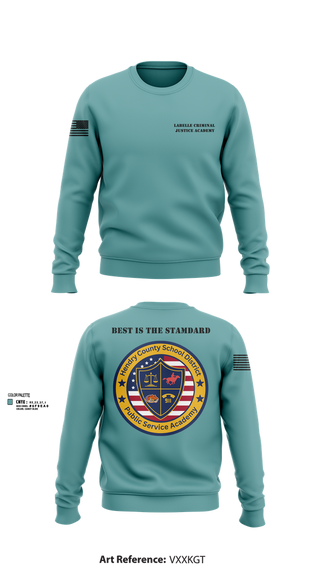 Crew Neck Sweatshirt, LaBelle Criminal Justice Academy, Police, Teamtime, Team time, sublimation, custom sports apparel, team uniforms, spirit wear, spiritwear, sports uniforms, custom shirts, team store, custom team store, fundraiser sports, apparel fundraiser