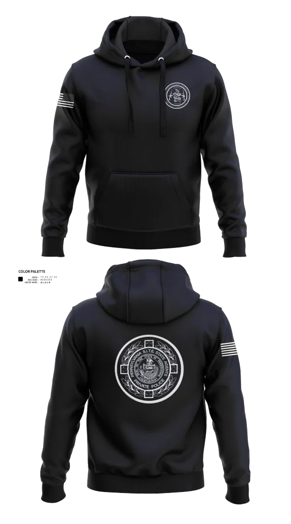 Hoodie, PA S.I.T.E. STATE AGENTS PRIVATE POLICE, , Teamtime, Team time, sublimation, custom sports apparel, team uniforms, spirit wear, spiritwear, sports uniforms, custom shirts, team store, custom team store, fundraiser sports, apparel fundraiser