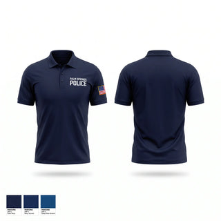 Short Sleeve Performance Polo, Palm Springs Police, Police, Teamtime, Team time, sublimation, custom sports apparel, team uniforms, spirit wear, spiritwear, sports uniforms, custom shirts, team store, custom team store, fundraiser sports, apparel fundraiser