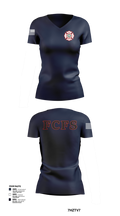 Fairfield County Fire Service 95108928 Women's Short Sleeve V-neck Shirt - 102