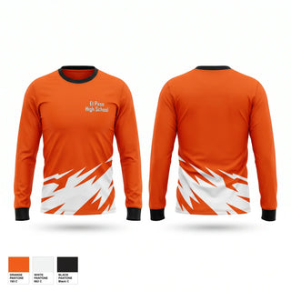 Long Sleeve Performance Shirt, El Paso High School, Tennis, Teamtime, Team time, sublimation, custom sports apparel, team uniforms, spirit wear, spiritwear, sports uniforms, custom shirts, team store, custom team store, fundraiser sports, apparel fundraiser