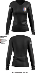 USS CHOSIN 15213458 Women's Long Sleeve V-neck Shirt - 1