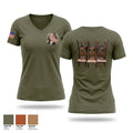 Usarsa Women's Short Sleeve V-neck Shirt - 1