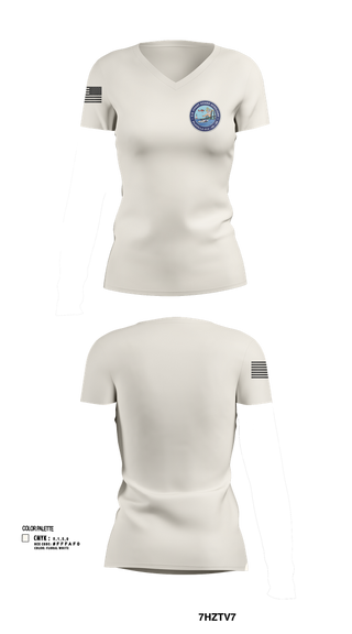 Womens Short Sleeve Vneck Shirt, Tarrytown Flotilla 014-06-06, Coast Guard, Teamtime, Team time, sublimation, custom sports apparel, team uniforms, spirit wear, spiritwear, sports uniforms, custom shirts, team store, custom team store, fundraiser sports, apparel fundraiser
