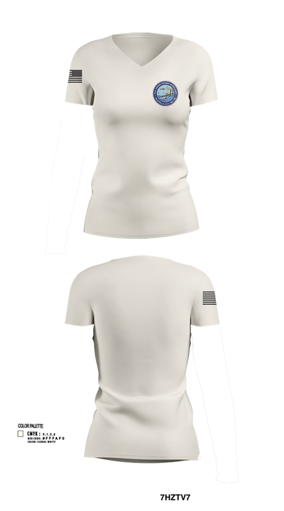 Tarrytown Flotilla 014-06-06 36170318 Women's Short Sleeve V-neck Shirt - 103