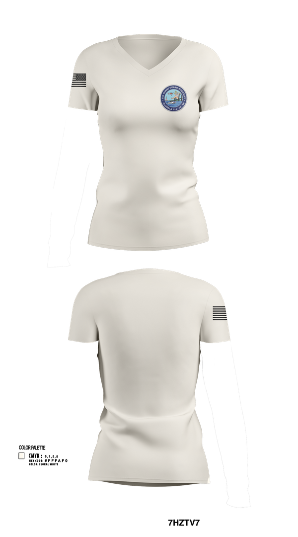 Womens Short Sleeve Vneck Shirt, Tarrytown Flotilla 014-06-06, Coast Guard, Teamtime, Team time, sublimation, custom sports apparel, team uniforms, spirit wear, spiritwear, sports uniforms, custom shirts, team store, custom team store, fundraiser sports, apparel fundraiser