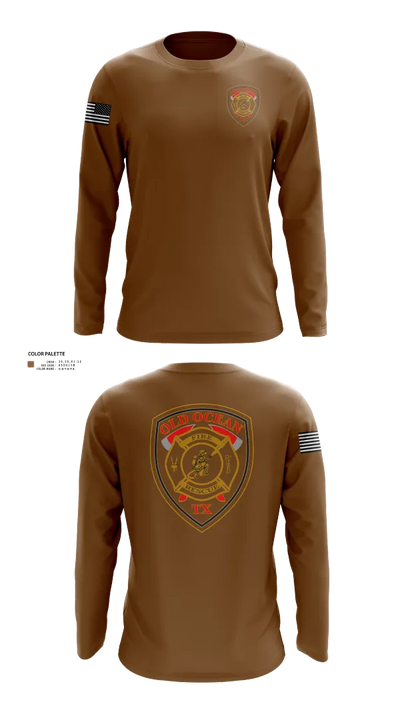 Old Ocean Fire Department 67475417 Long Sleeve Performance Shirt 30