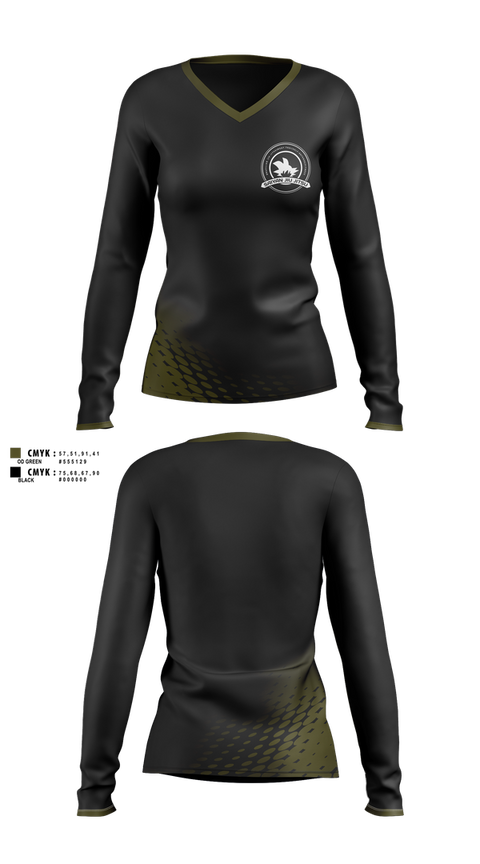 Womens Long Sleeve Vneck Shirt, Saiyan Jiu Jitsu, , Teamtime, Team time, sublimation, custom sports apparel, team uniforms, spirit wear, spiritwear, sports uniforms, custom shirts, team store, custom team store, fundraiser sports, apparel fundraiser
