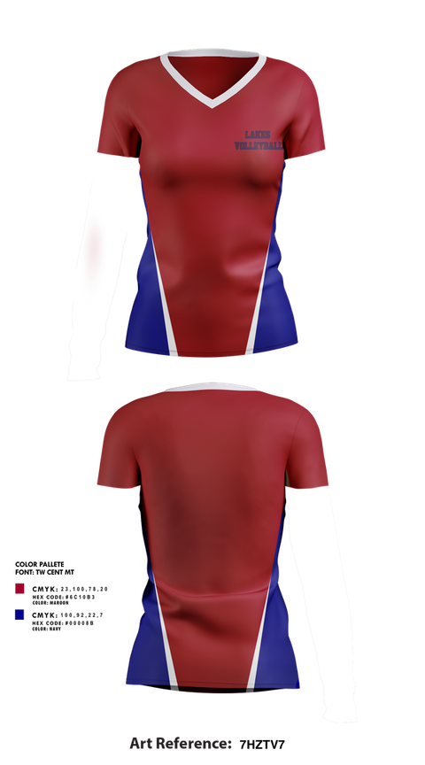 Womens Short Sleeve Vneck Shirt, Lakes Volleyball, Women's Volleyball, Teamtime, Team time, sublimation, custom sports apparel, team uniforms, spirit wear, spiritwear, sports uniforms, custom shirts, team store, custom team store, fundraiser sports, apparel fundraiser