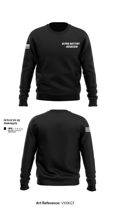Alpha Battery - Assassin 59320847 Crew Neck Sweatshirt - 1