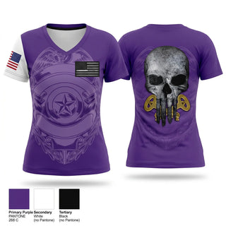Womens Short Sleeve Vneck Shirt, Rosebud detention center, Police, Teamtime, Team time, sublimation, custom sports apparel, team uniforms, spirit wear, spiritwear, sports uniforms, custom shirts, team store, custom team store, fundraiser sports, apparel fundraiser