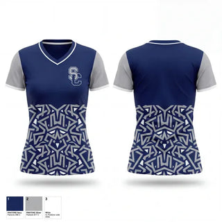 Womens Short Sleeve Vneck Shirt, Falcons, Baseball, Teamtime, Team time, sublimation, custom sports apparel, team uniforms, spirit wear, spiritwear, sports uniforms, custom shirts, team store, custom team store, fundraiser sports, apparel fundraiser