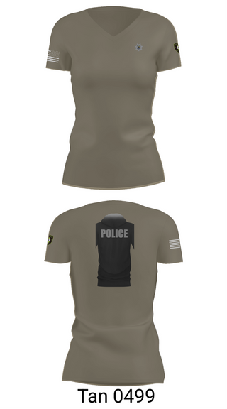 Womens Short Sleeve Vneck Shirt, Nashville Police Department, , Teamtime, Team time, sublimation, custom sports apparel, team uniforms, spirit wear, spiritwear, sports uniforms, custom shirts, team store, custom team store, fundraiser sports, apparel fundraiser