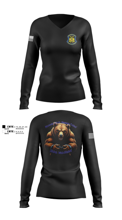 Troop A Crime Wreckers Women's Long Sleeve V-neck Shirt - 2 (1)