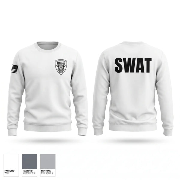 Crew Neck Sweatshirt, Lauderdale County Sheriff's Department SWAT, Police, Teamtime, Team time, sublimation, custom sports apparel, team uniforms, spirit wear, spiritwear, sports uniforms, custom shirts, team store, custom team store, fundraiser sports, apparel fundraiser