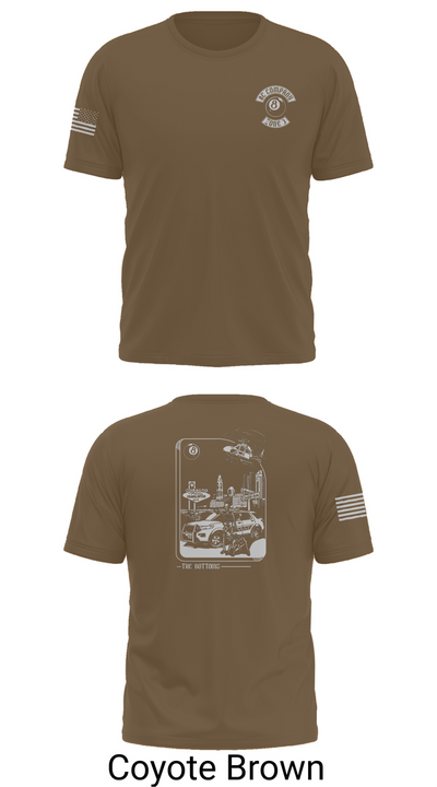 Columbus Division of Police- 8C Company 60108409 Old School Cotton Feel Shirt - 10