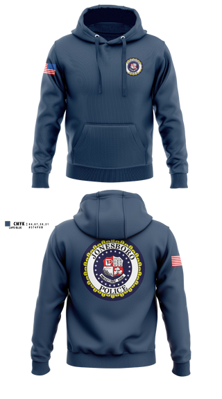 Hoodie, Jonesboro Police Department, Police, Teamtime, Team time, sublimation, custom sports apparel, team uniforms, spirit wear, spiritwear, sports uniforms, custom shirts, team store, custom team store, fundraiser sports, apparel fundraiser