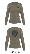 USS TRIPOLI 21275636 Women's Long Sleeve V-neck Shirt - 73