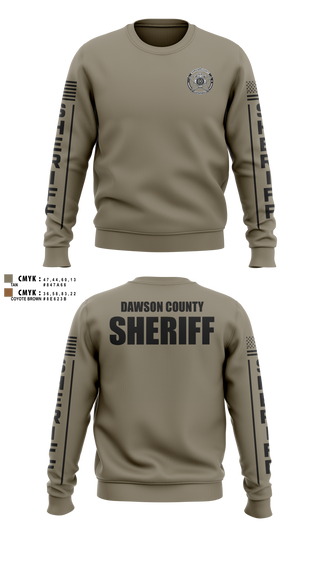 Crew Neck Sweatshirt, Dawson County Sheriff’s Office, Police, Teamtime, Team time, sublimation, custom sports apparel, team uniforms, spirit wear, spiritwear, sports uniforms, custom shirts, team store, custom team store, fundraiser sports, apparel fundraiser